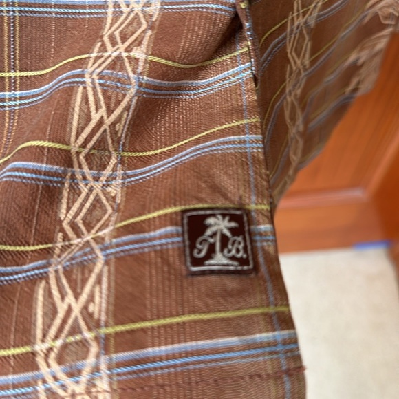 Tommy Bahama Brown Hawaiian island floral 100% silk men’s size XL - Picture 7 of 9